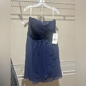 David’s bridal bridesmaids dress. Navy blue. Size 12